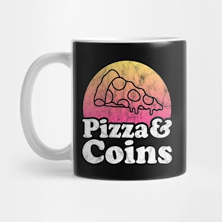 Pizza Lover Pizza and Coins Mug